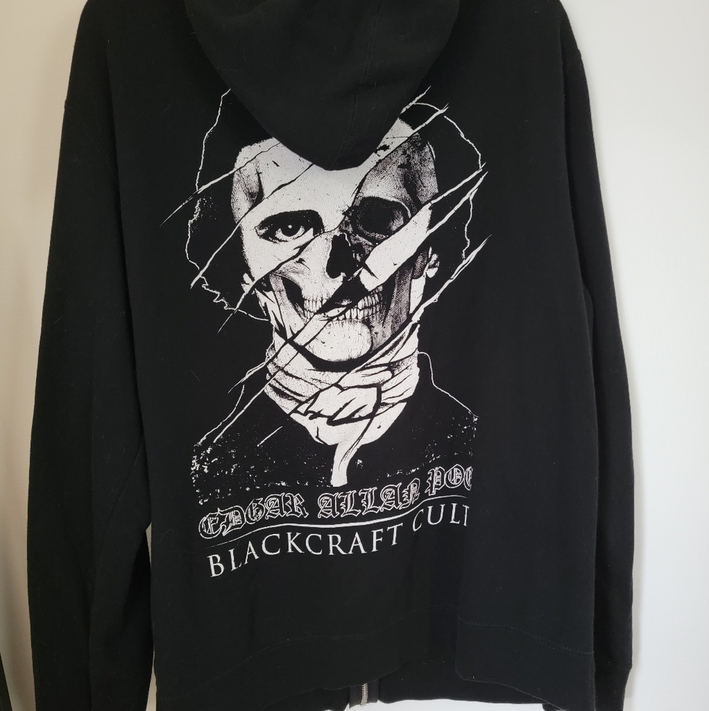 Blackcraft Edgar Allan Poe zip up hoodie